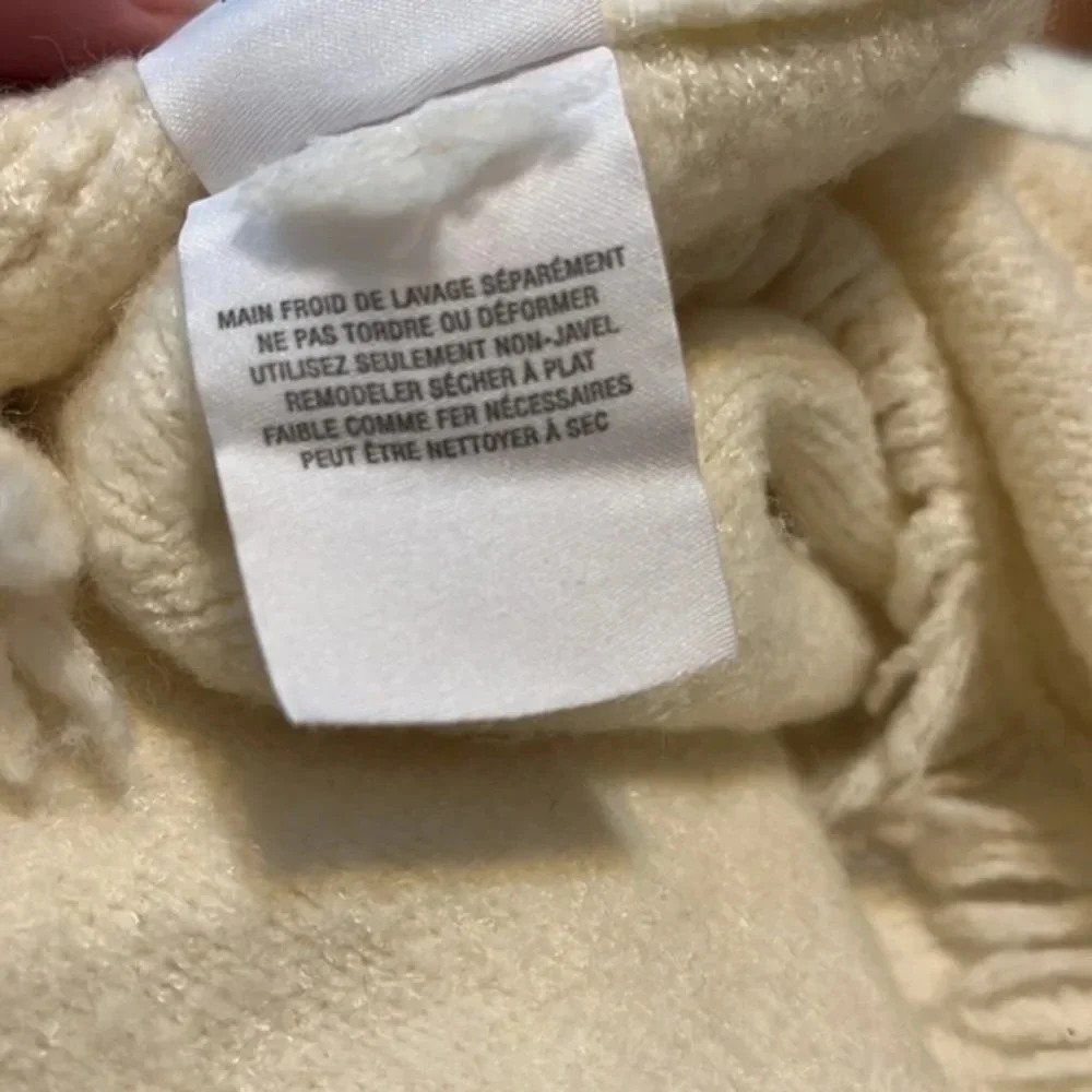 Anthropologie | Akemi & Kin cream turtleneck sweater women’s size M wool blend - Picture 9 of 9